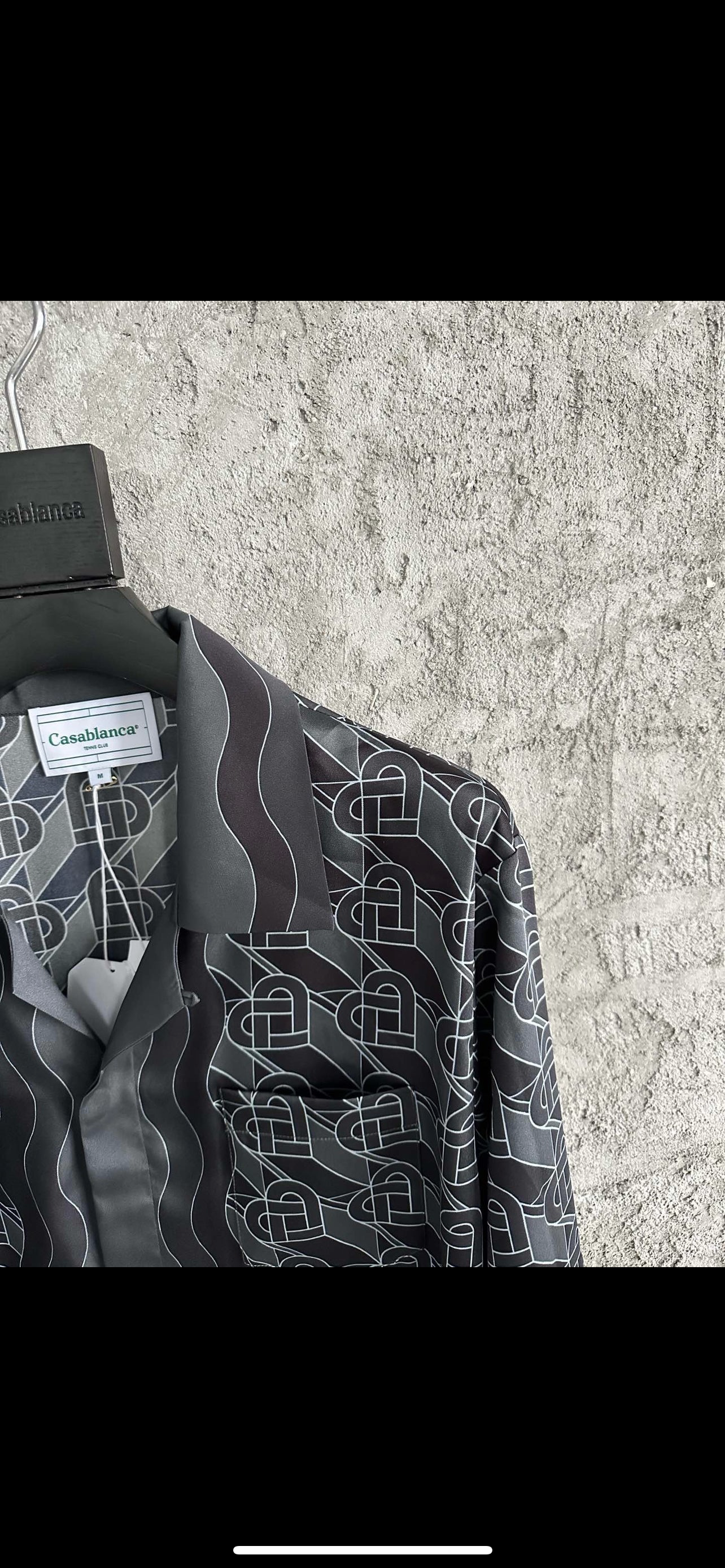 Casa B black silk shirt/pants