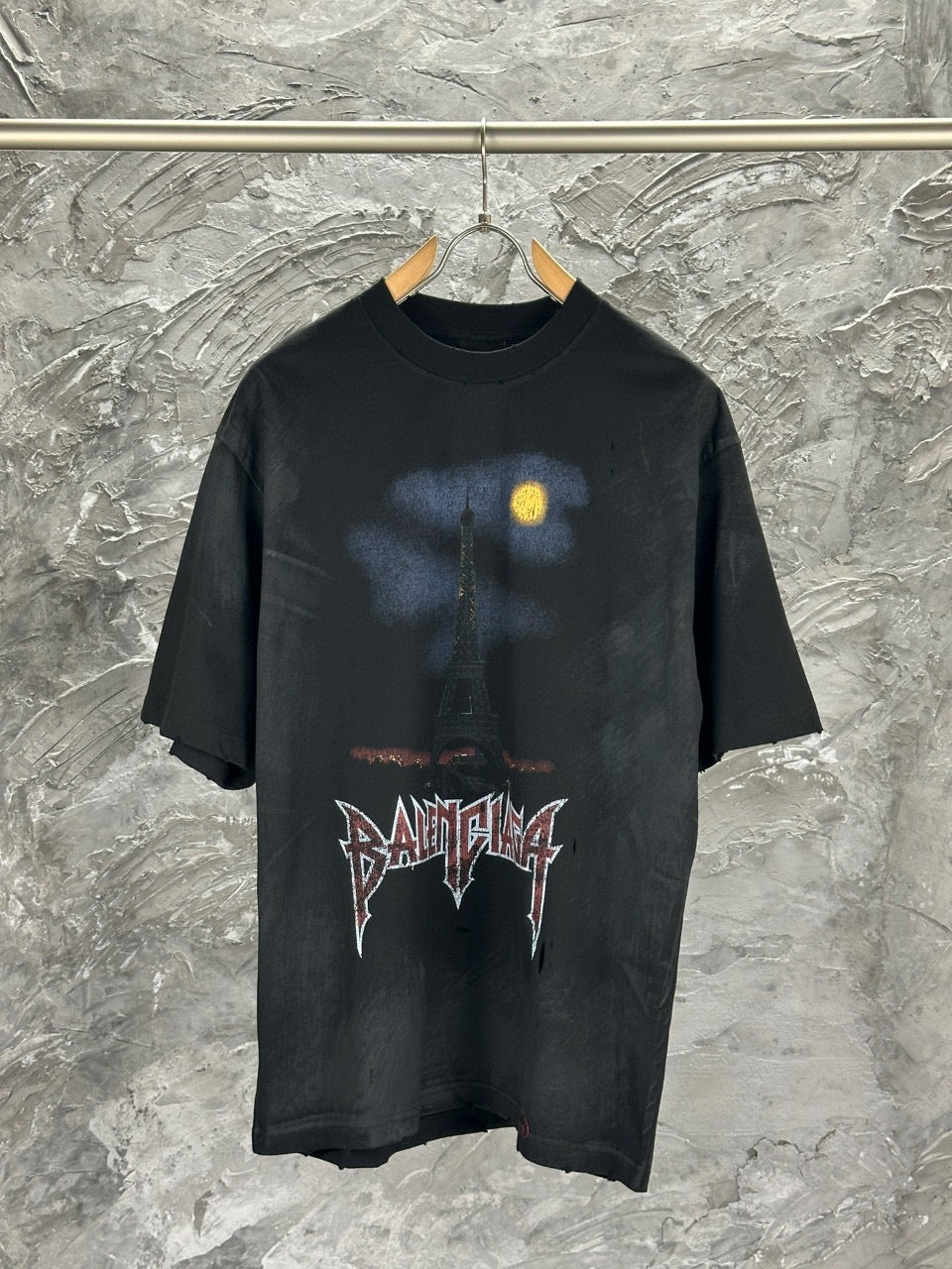 BLNCG  T-shirt Paris Moon oversize - Noir