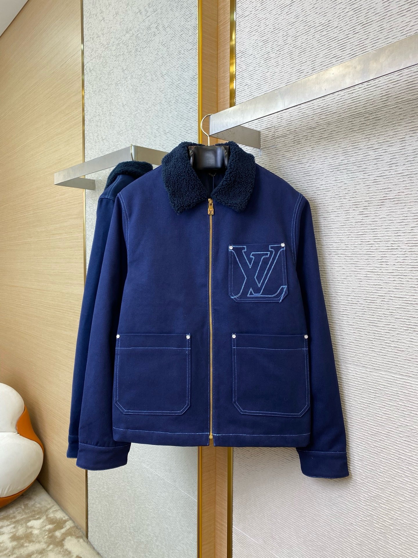 Wintery Workwear Denim Jacket
