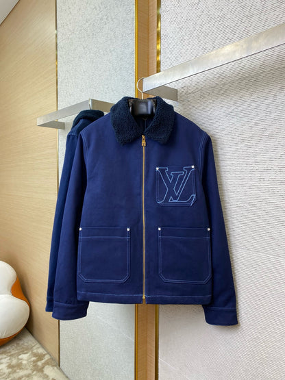 Wintery Workwear Denim Jacket