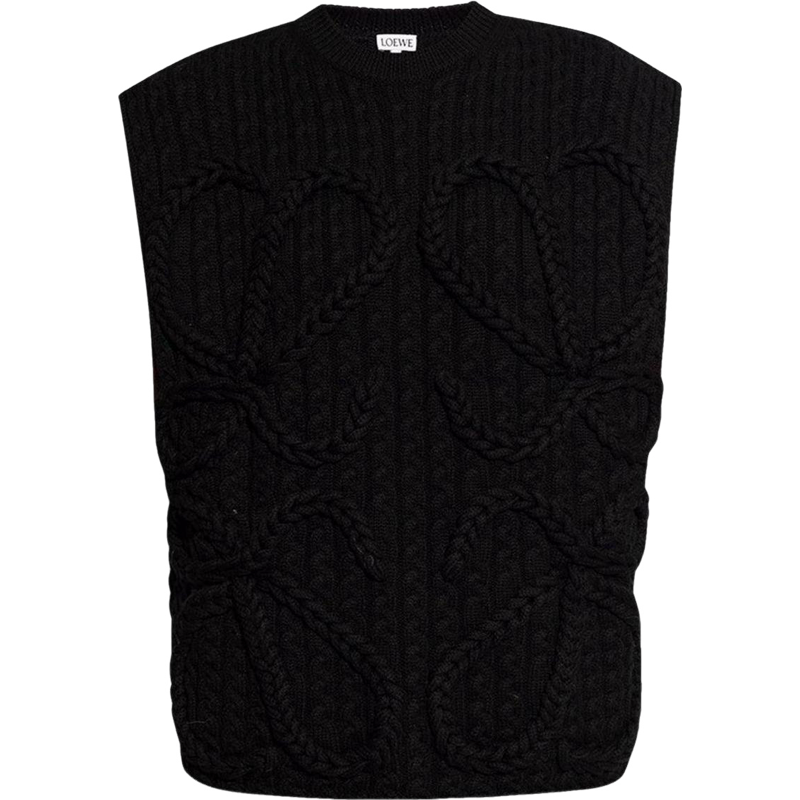 Pull  sans manches en laine LOEW