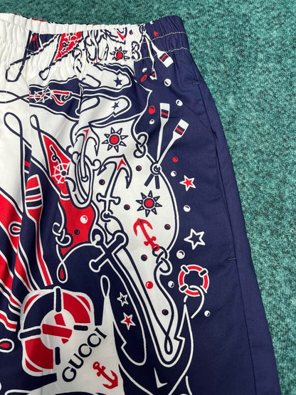 SHORT GG BANDANA PRINT COTTON SHIRT