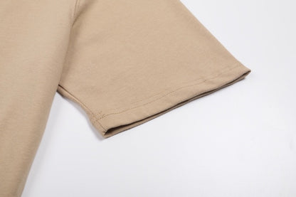 T-shirt Marron à petit logo ami de cœur marron