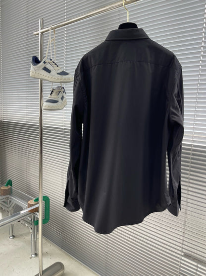 Chemise Loew en coton noir 10/10