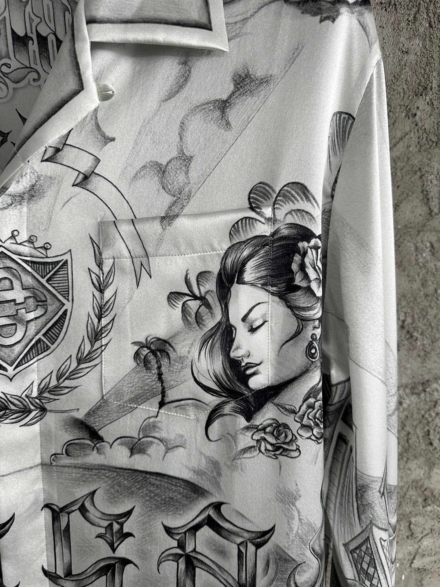 Chemise Casa manches longues tattoo