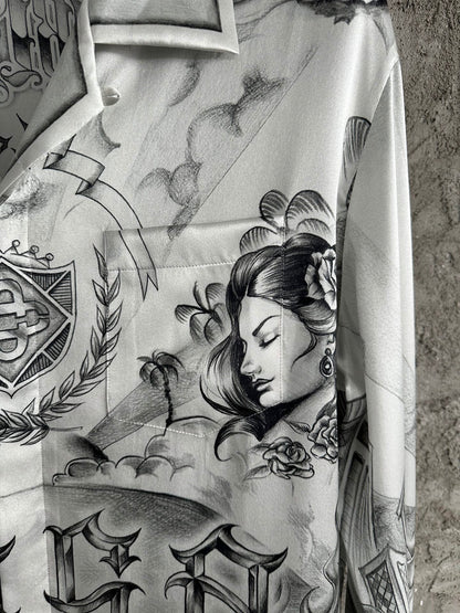 Chemise Casa manches longues tattoo