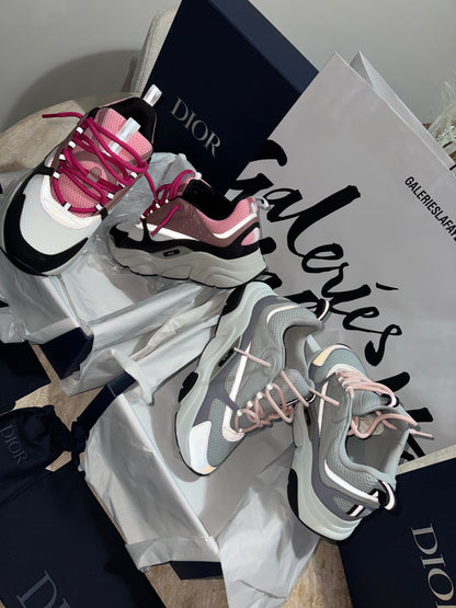 Sneakers b22 grey pink     facture