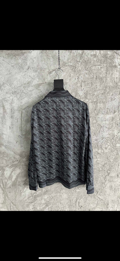Casa B black silk shirt/pants