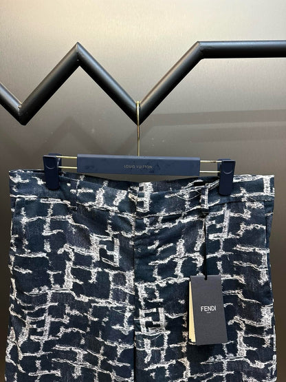 SHORTS FF DENIM BLAU