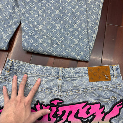 Jean Lv baggy denim invoice
