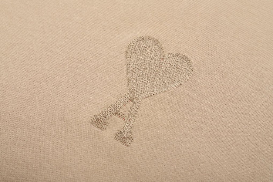 T-shirt Marron à petit logo ami de cœur marron