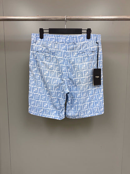 Shorts FF Seide blau