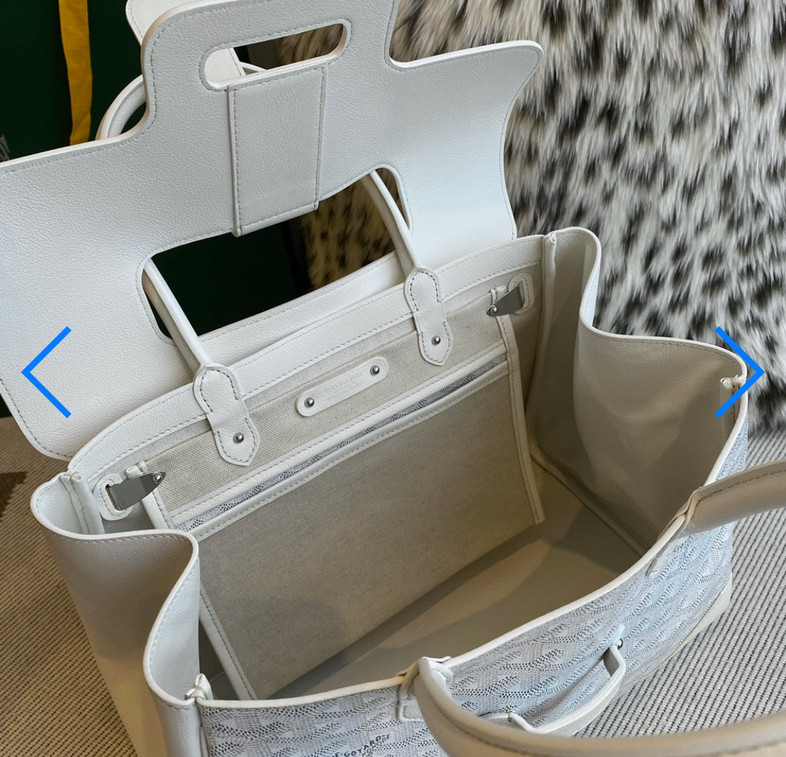 Sac cabas Saigon white facture