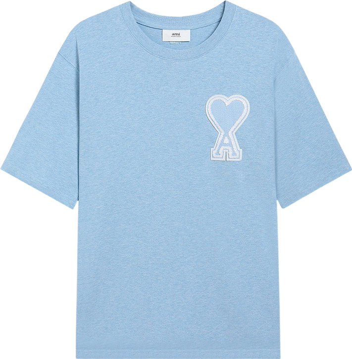 T-shirt bleu ciel  à logo ami de cœur bleu ciel
