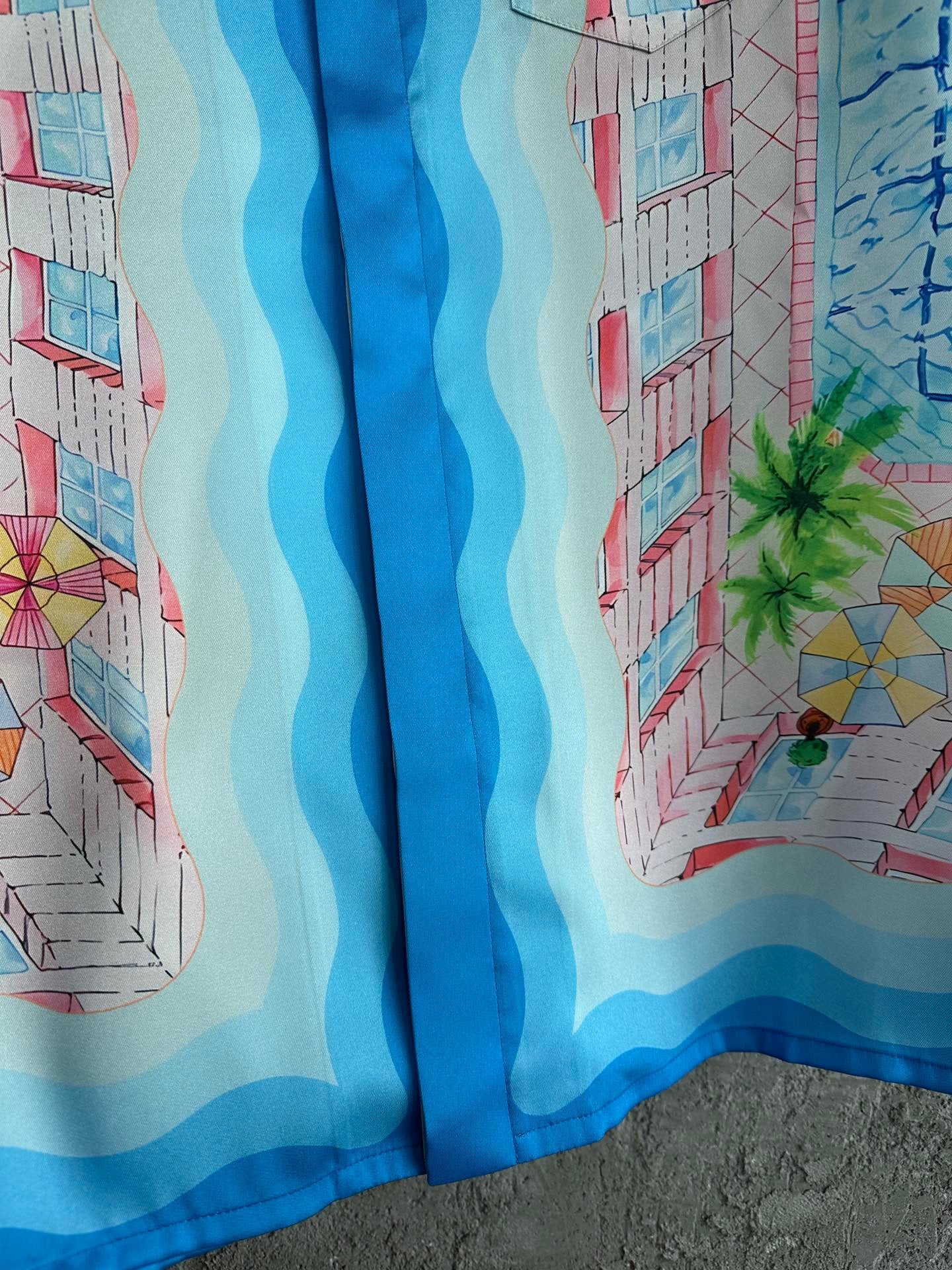 Casa ensemble chemise le plongeon soie