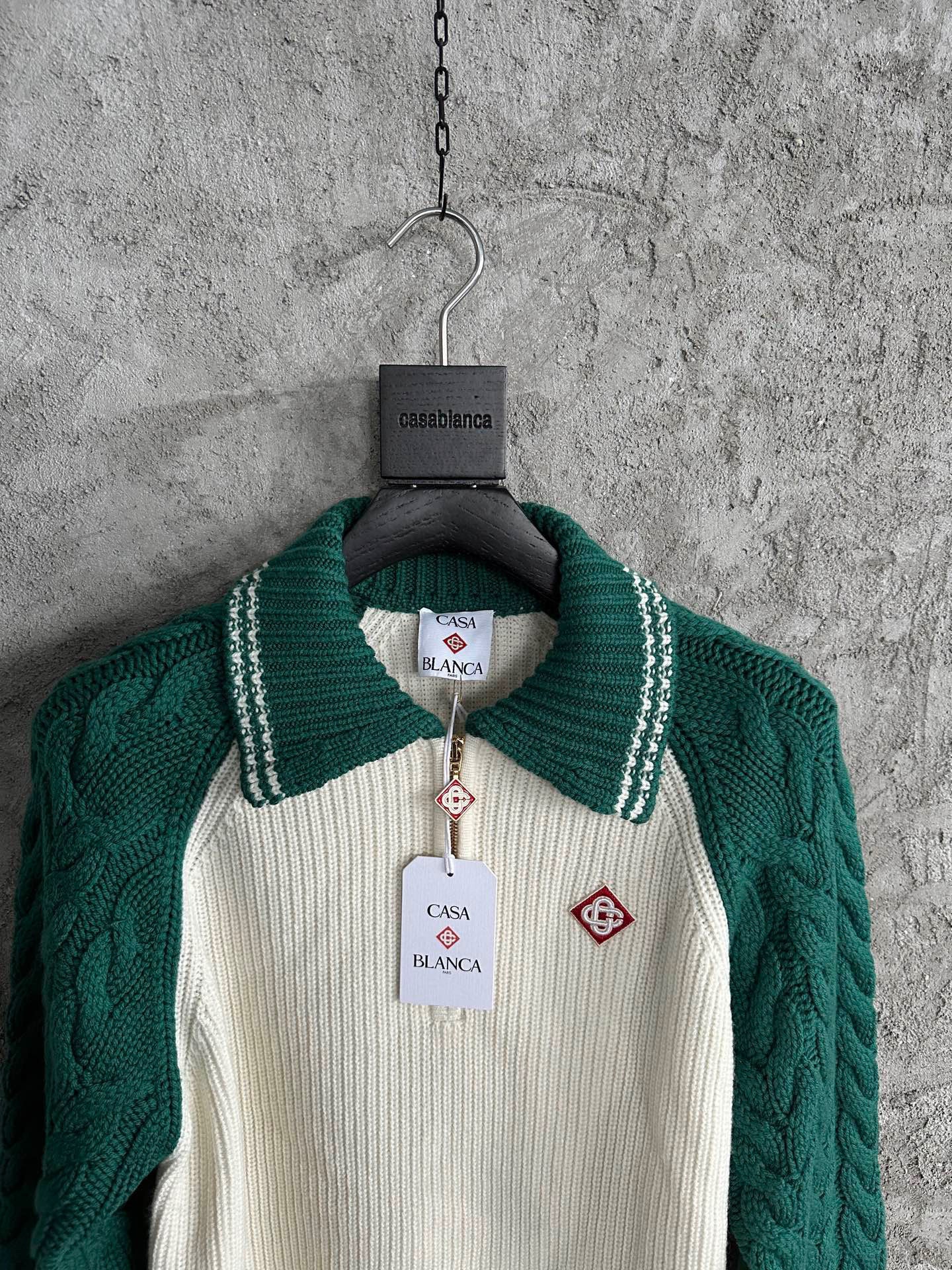 Casablanca pull à fermeture zippée