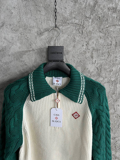 Casablanca pull à fermeture zippée