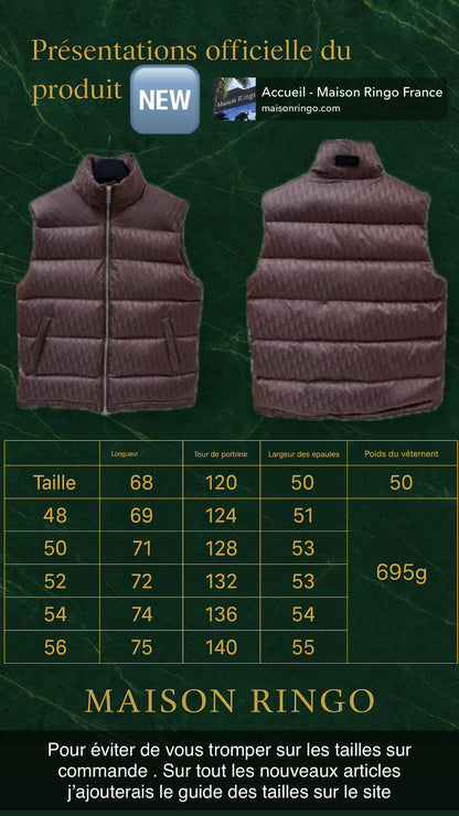 Doudoune sans manche bordeaux CD facture 10/10