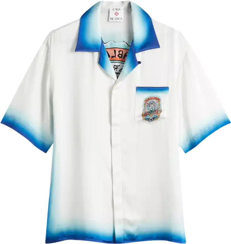 Men's Blue Casa Way Skate Vacation Shirt