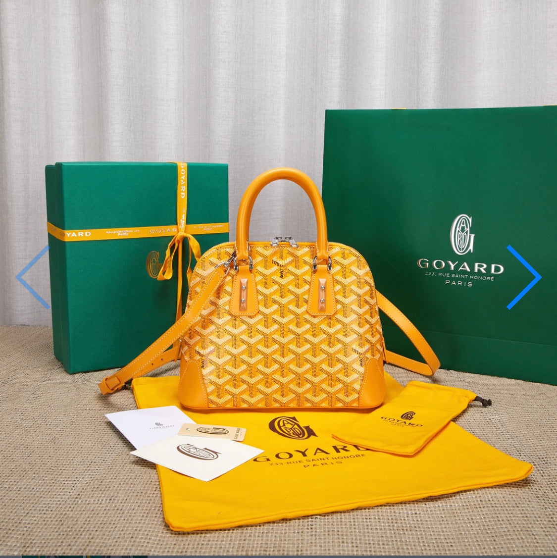 Vendome Yellow invoice bag