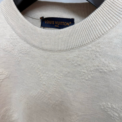 Pull Lv embossé Monogram beige