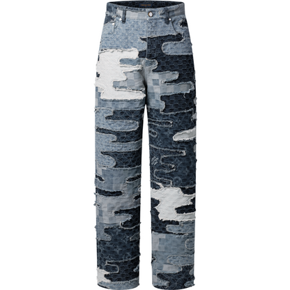 Pantalon droit Monogram en denim lv