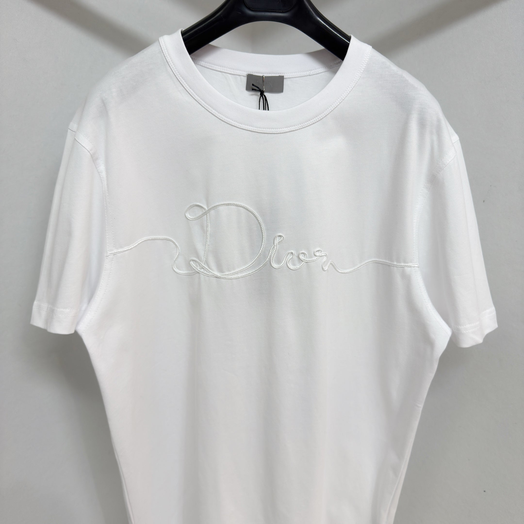 T-shirt cd ribbon blanc