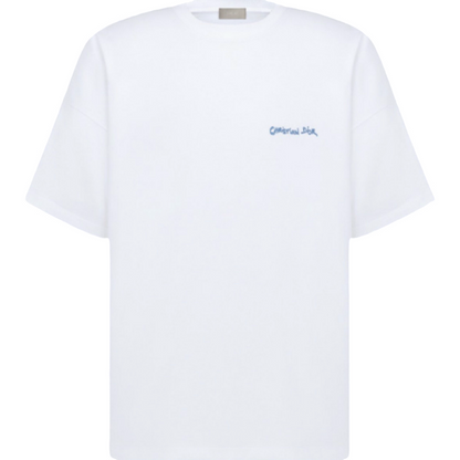 T shirt Cd bleu blanc