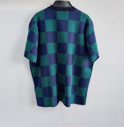 T shirt lv maille damier