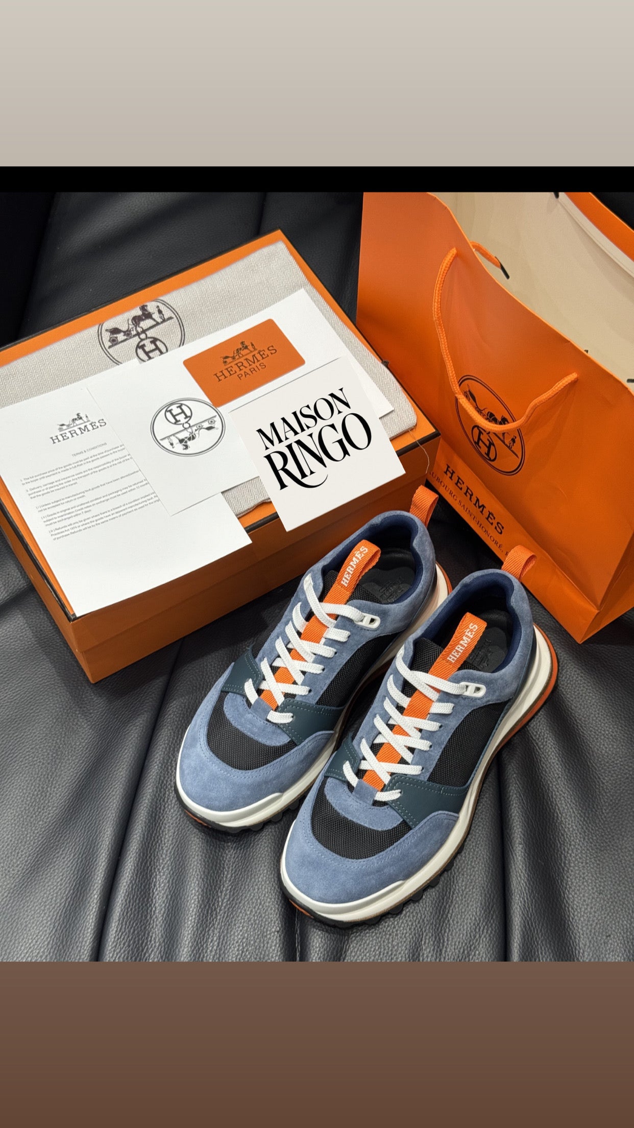 Sneakers Hrms LEADER  packaging complet facture