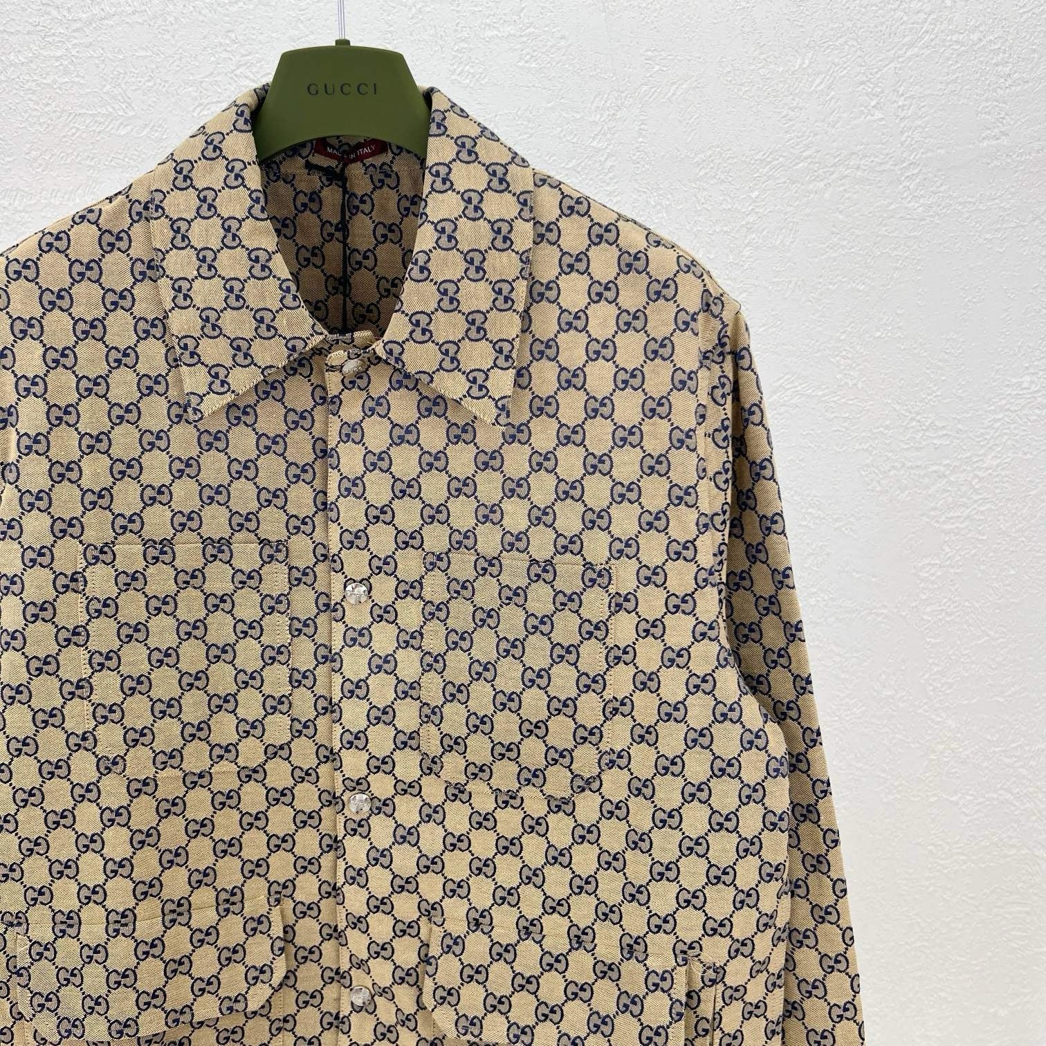 Veste toile lin GG
