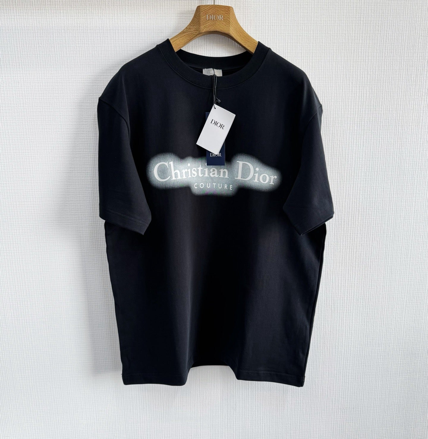 T shirt Cd Couture réactions obscure néon bleu