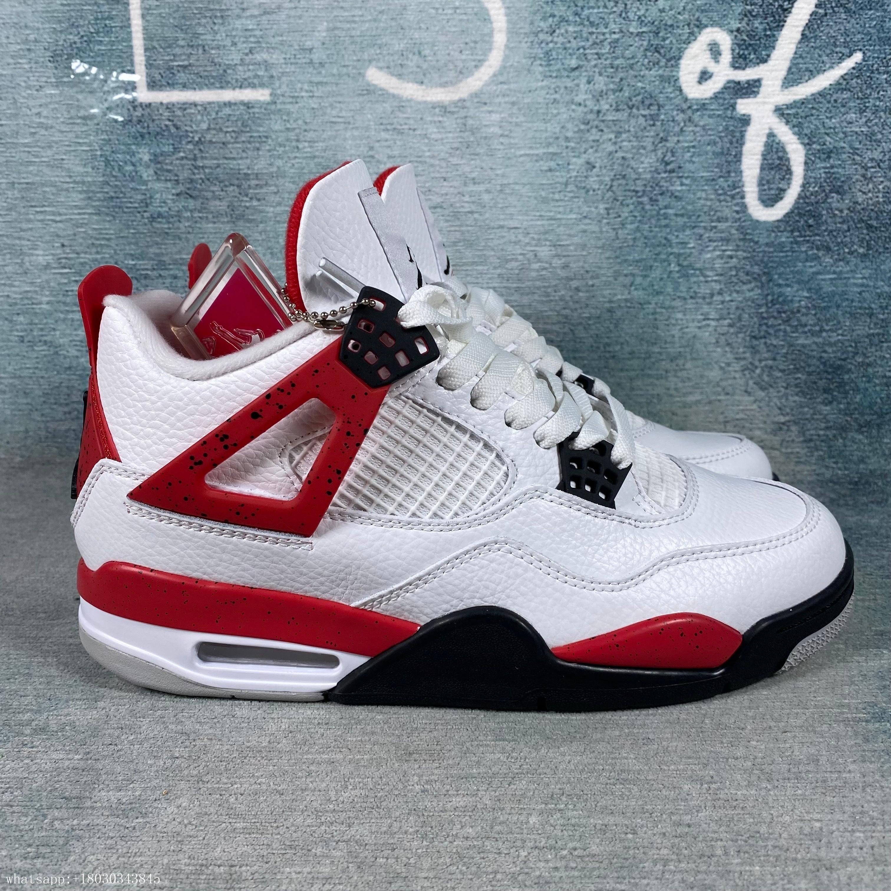 AJ4 Jordan 4 Retro black Red 1:1 STOCK X AUTHENTIFICATION ✔️