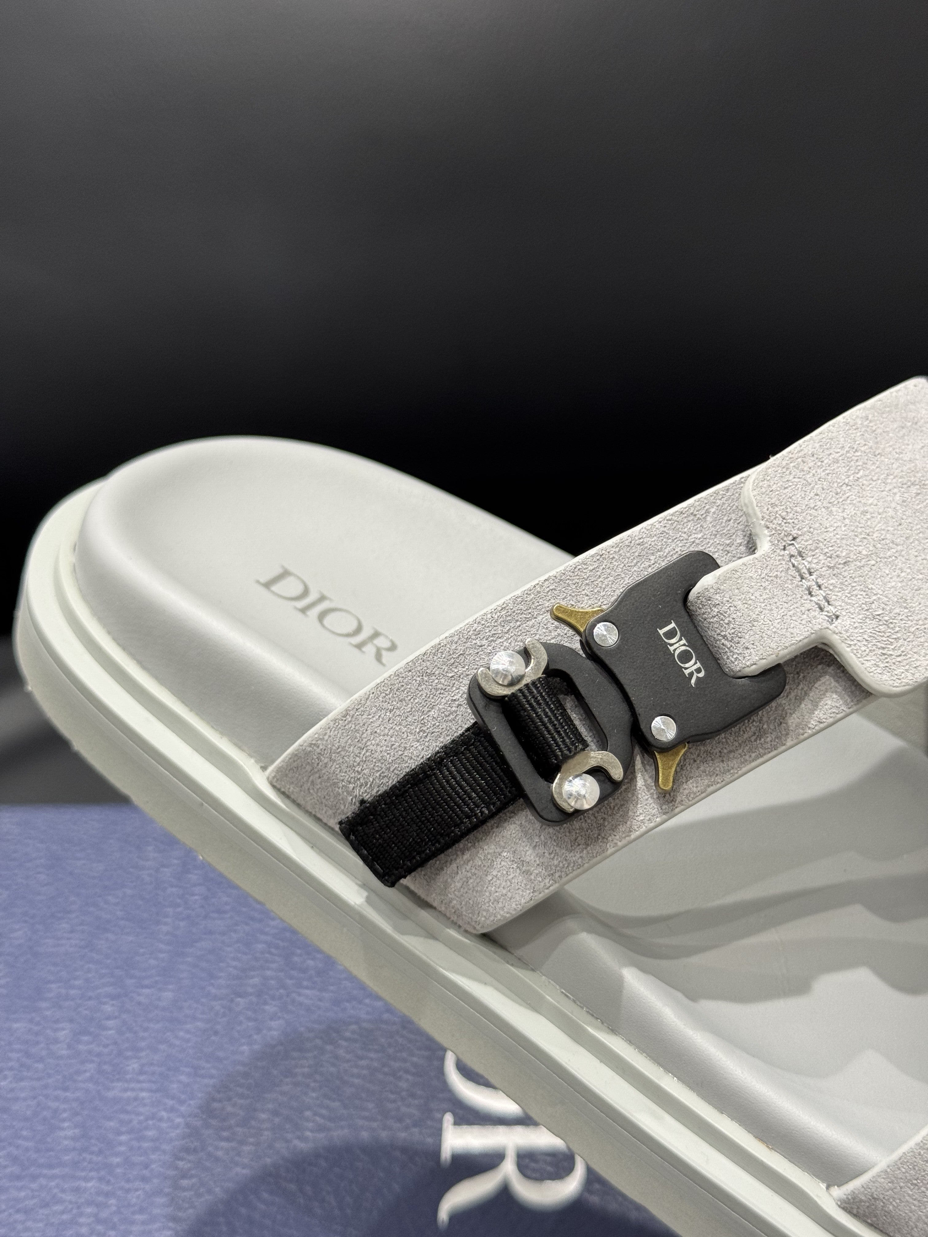 Sandale Dior Aqua Suède grise