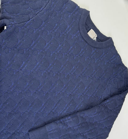 Pull Cd oblique  ecru bleu