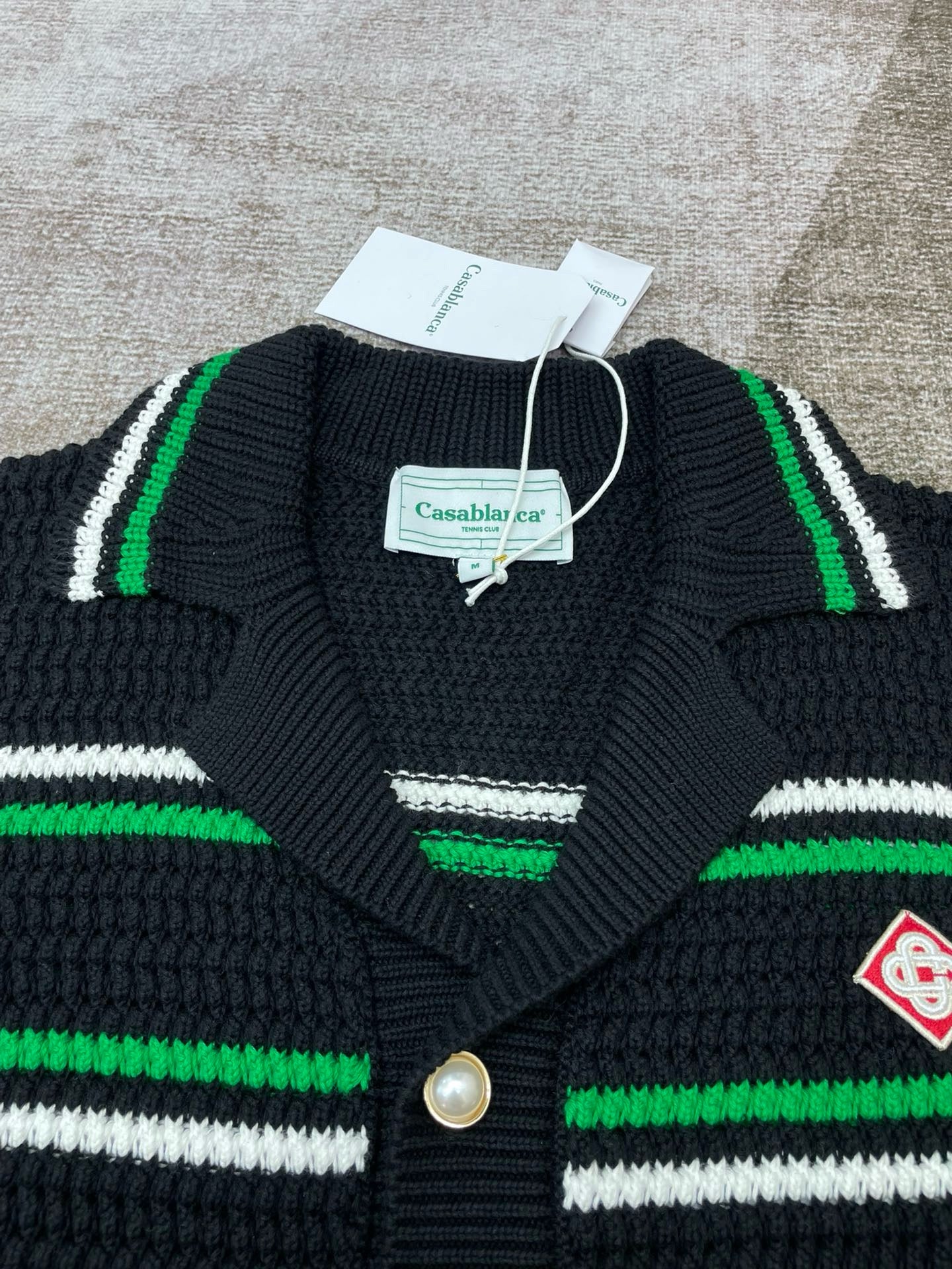 Casa tennis crochet shirt manches longues