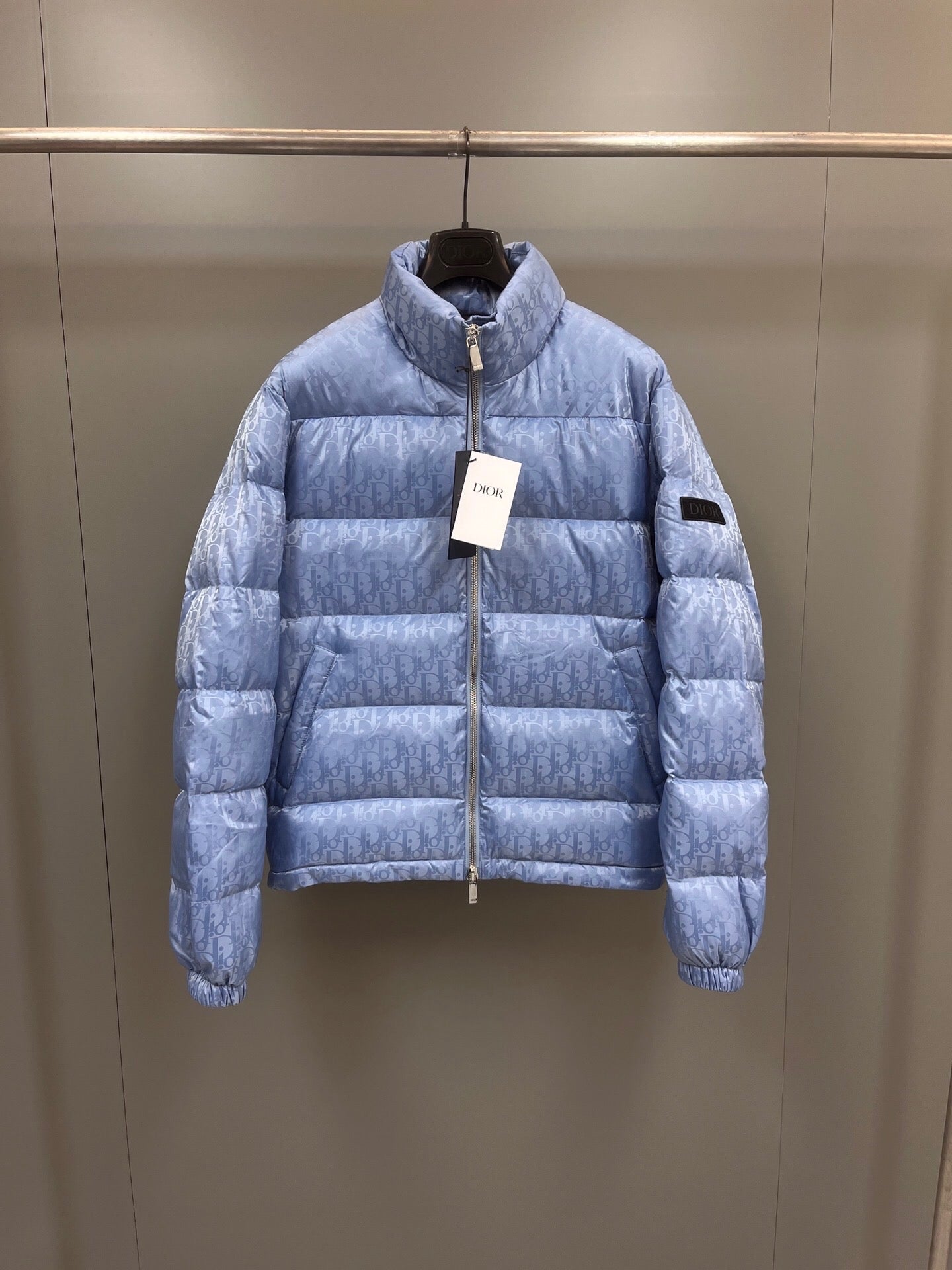 CD oblique sky blue down jacket invoice 2023