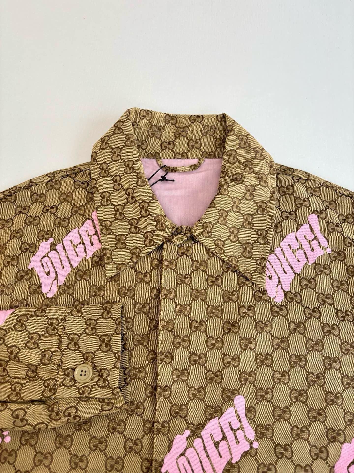 Veste en toile en mélange de lin avec broderie GG