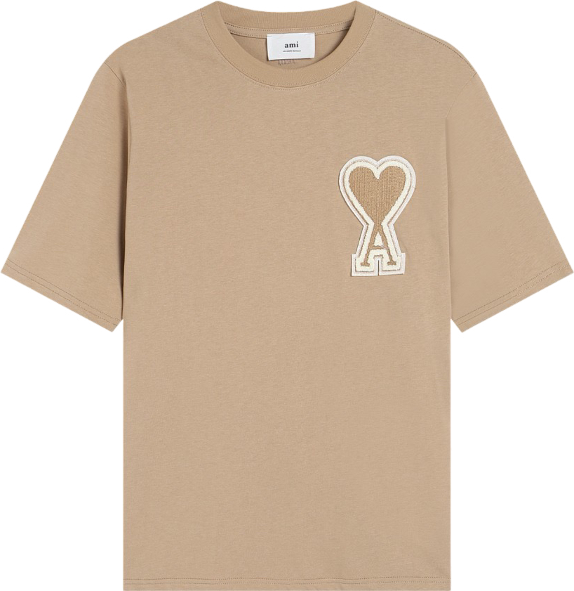 T-shirt marron à logo ami de cœur marron