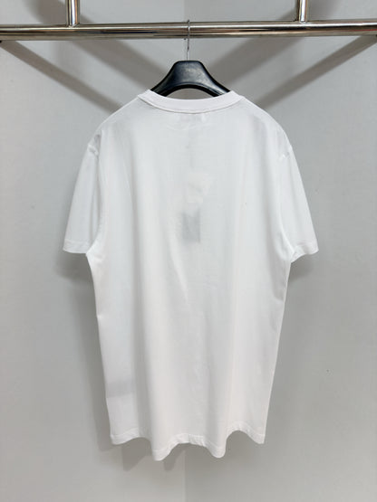 T-shirt cd ribbon blanc