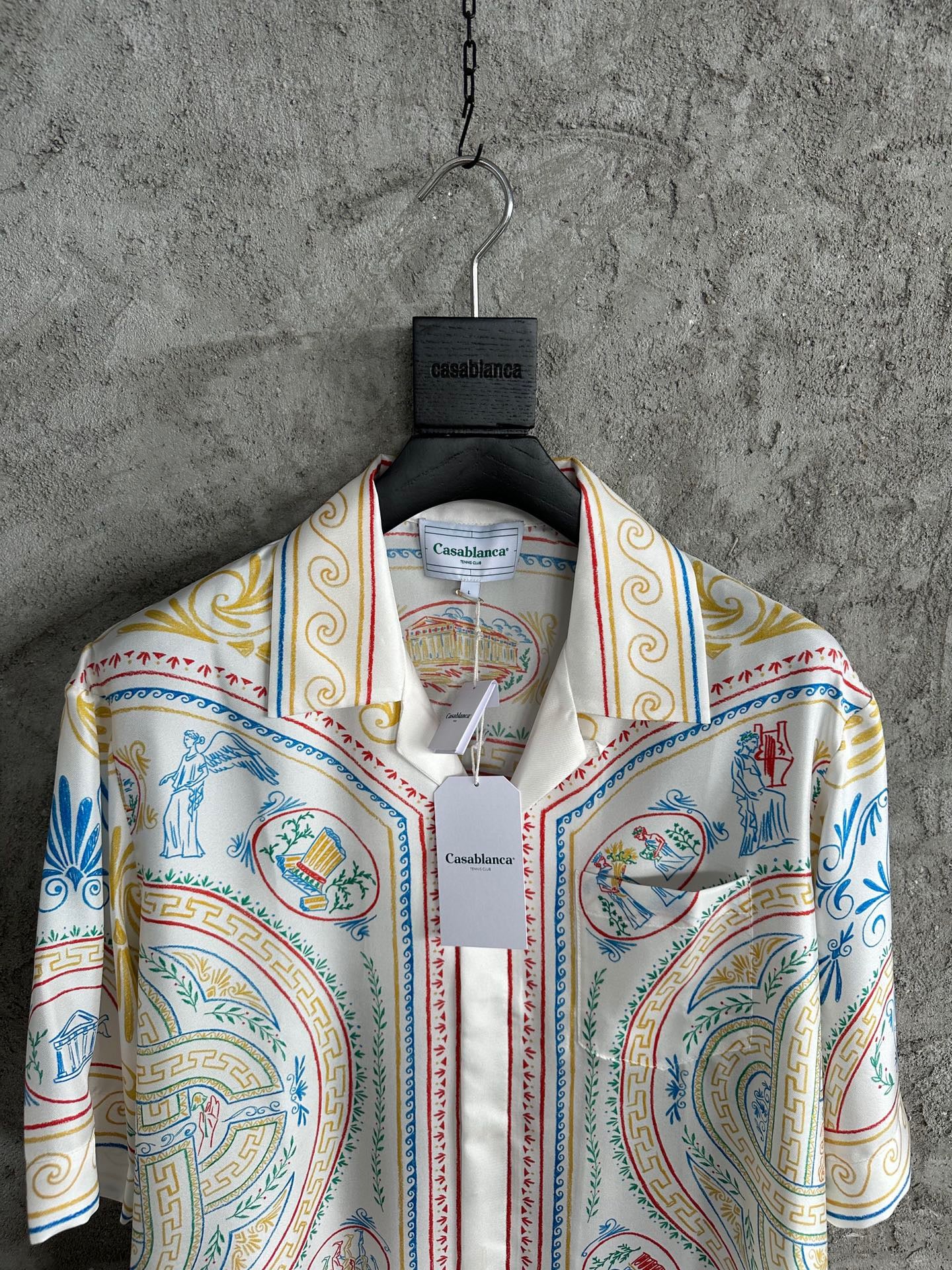 CHEMISE CASA CUBAN COLLAR SILK ENSEMBLE
