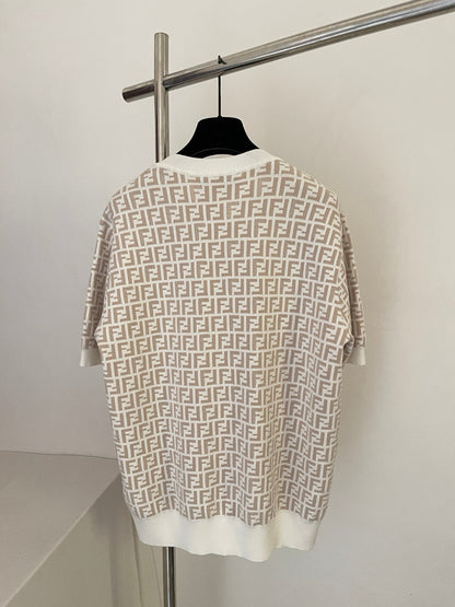 T shirt ff patern marron