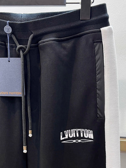 Pantalon en jersey bi-matière lv 10/10