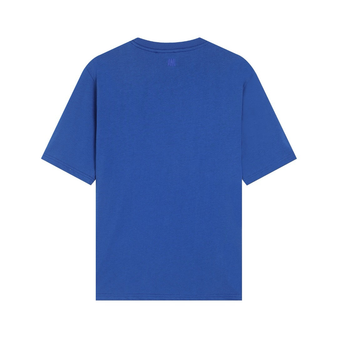 T-shirt bleu à logo ami de cœur bleu