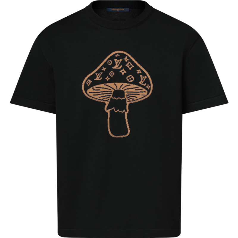 TEE shirt à col rond champi lv