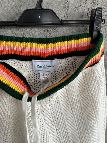 Casa striped mesh shorts