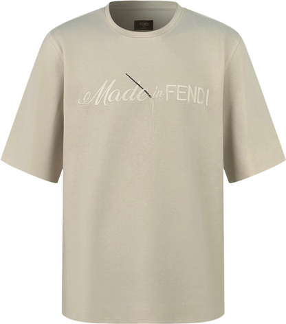 Beiges, übergroßes FF-T-Shirt