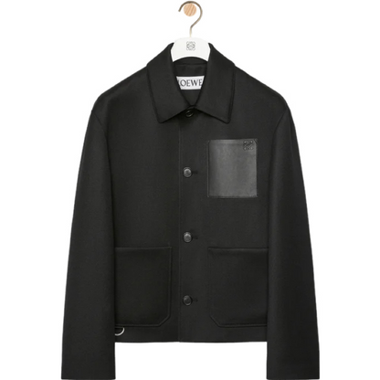 Veste utilitaire en laine et cachemire Loew