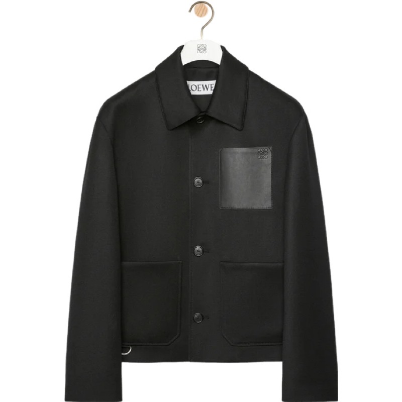 Veste utilitaire en laine et cachemire Loew