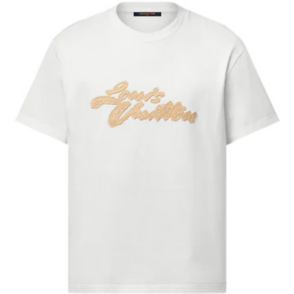 Tee-shirt lv  à signatures brodées